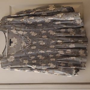 American Eagle Light blue prairie Blouse